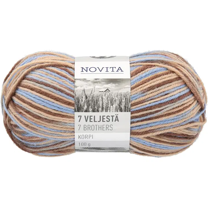 Novita lanka 7 Veljestä Korpi 100g 813