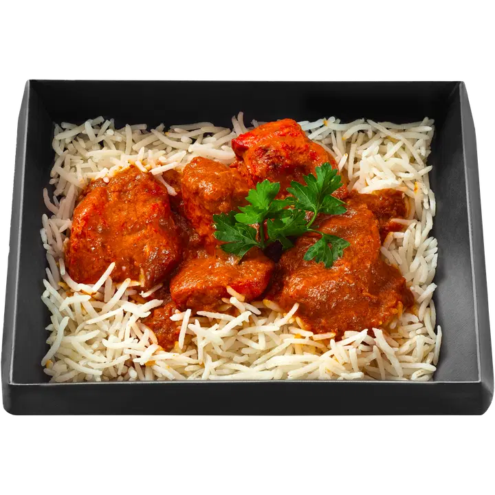 Helppoa ja herkullista butter chicken ja riisi