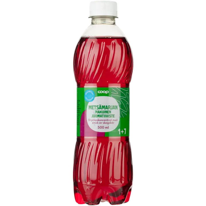 Coop sokeriton metsämarjan makuinen juomatiiviste 0,5l