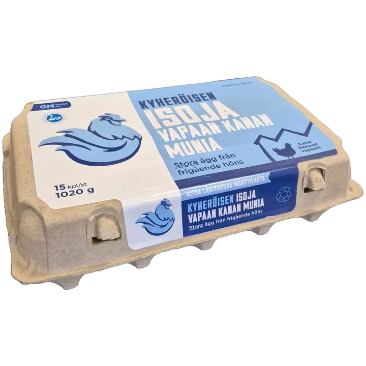 Kyheröisen vapaan kanan muna GM-vapaa L15 1020g