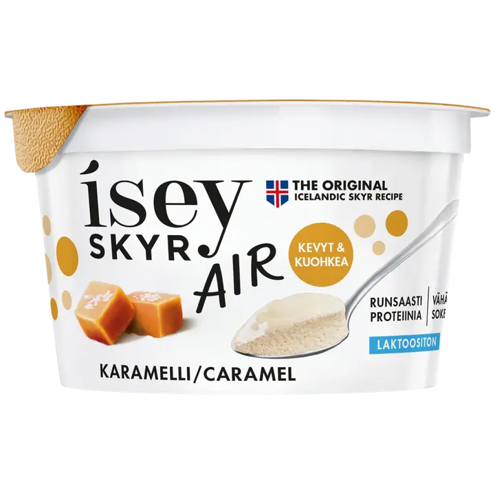 Isey Skyr Air Karamelli laktoositon maitovalmiste 125g