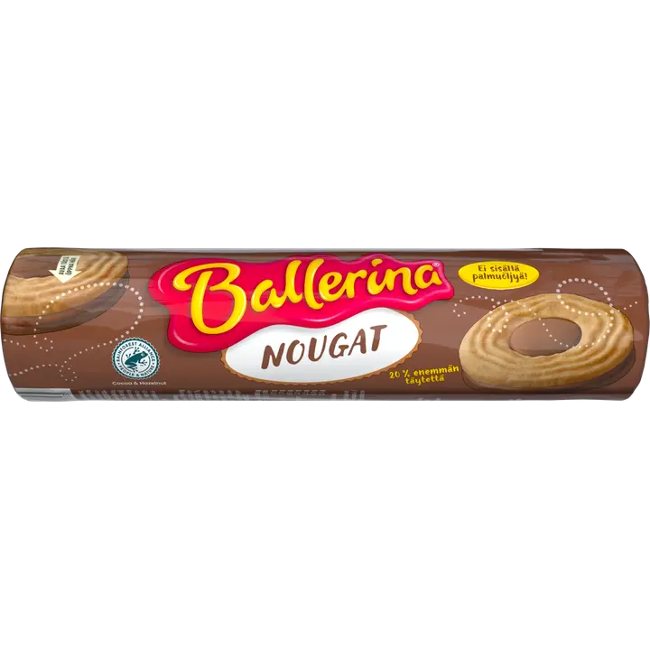 Kantolan Ballerina nougat täytekeksi 205g