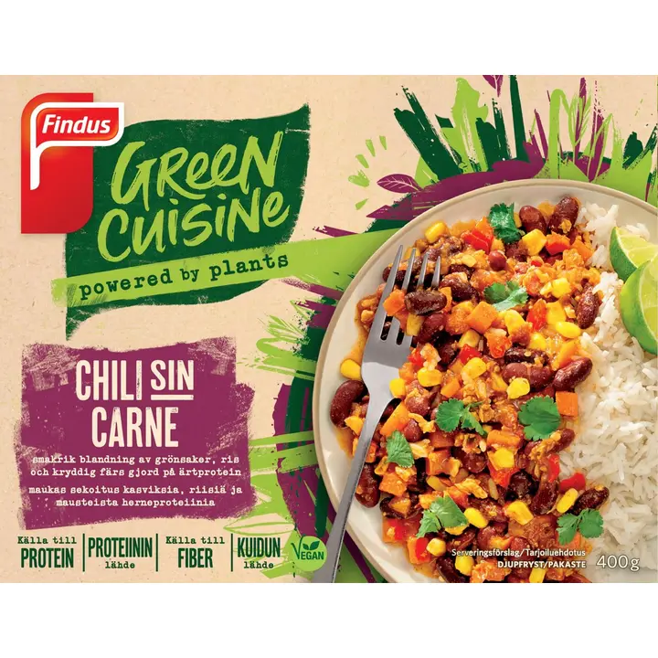 Findus Green Cuisine Chili sin carne 400g