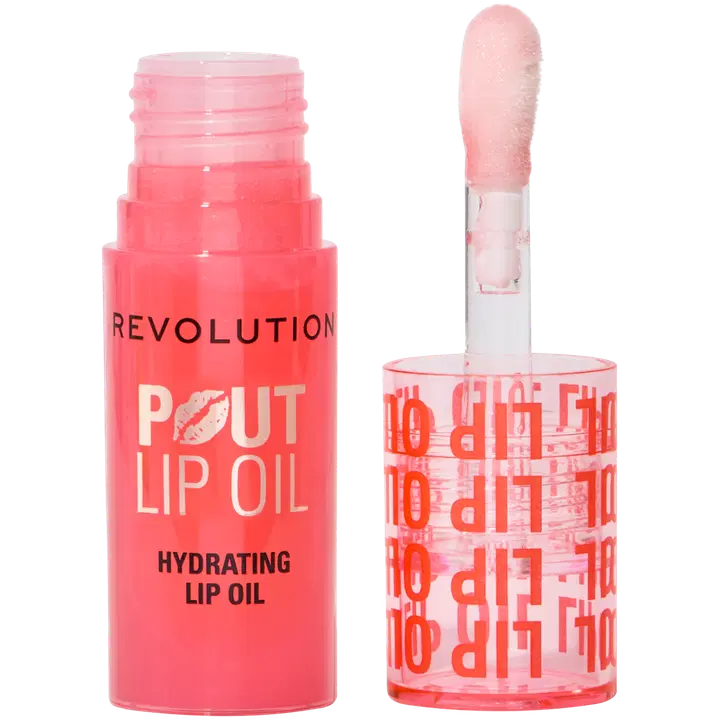 Revolution pout lip oil huuliöljy 4ml juicy peach