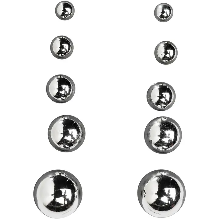 Cailap kõrvarõngad hõbekuulid 5 paari