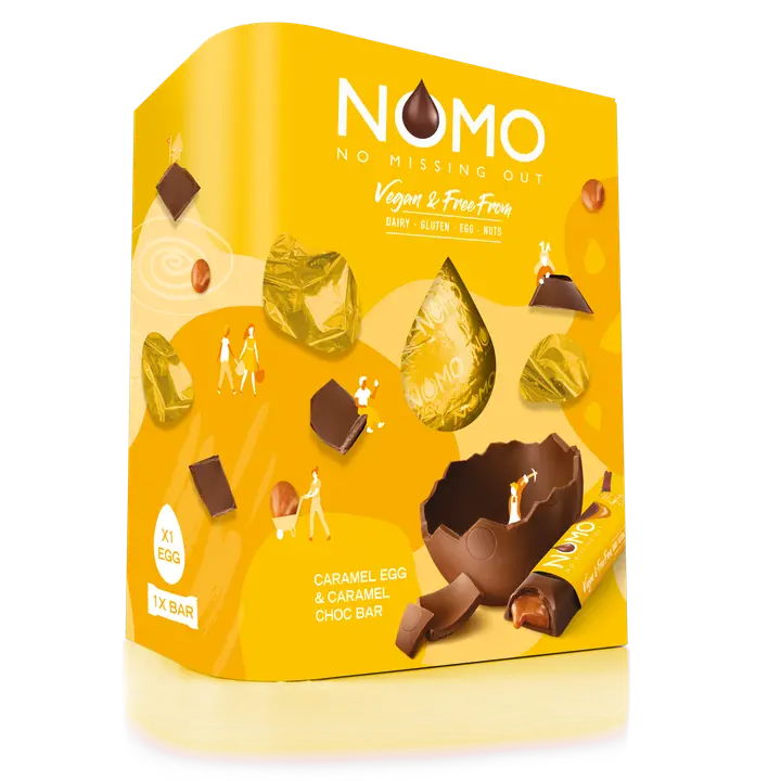 Kinnerton NOMO Vegan & Free From Caramel Pääsiäismuna 148g