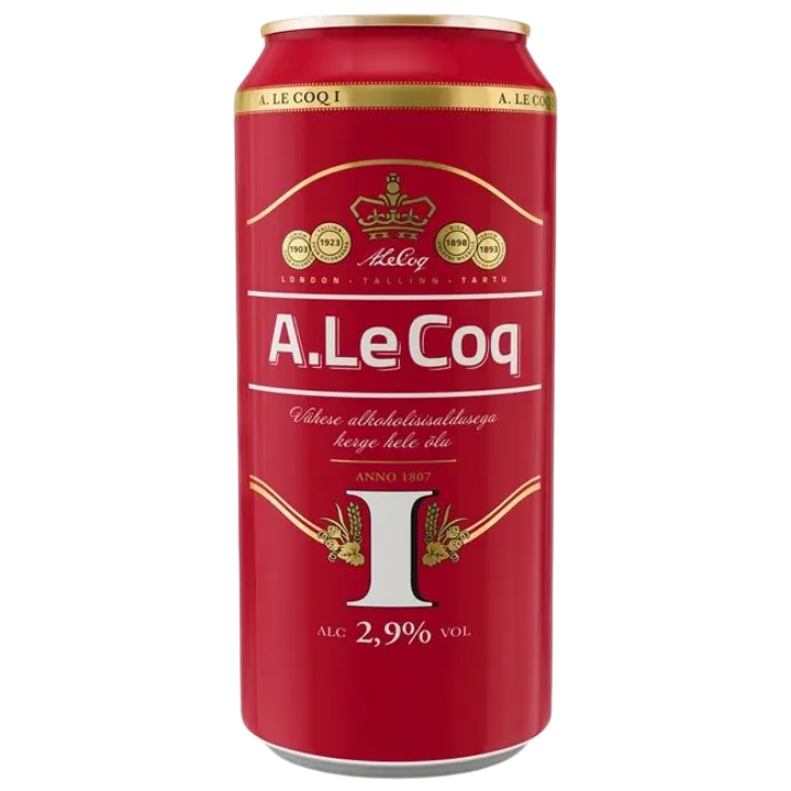 A. Le Coq I õlu 2,9%, 500ml