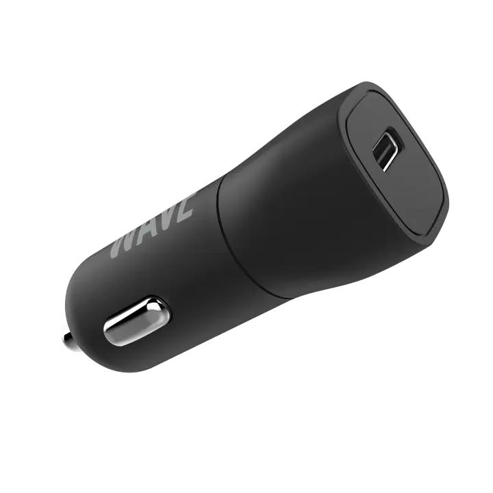 Autolaadija 1x USB Type-C 20W, must