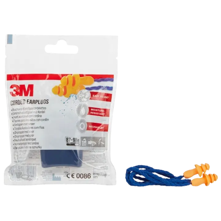 3M™ nauhalliset korvatulpat säilytyslaatikolla 1271, 1 pakkaus (87–98 dB)