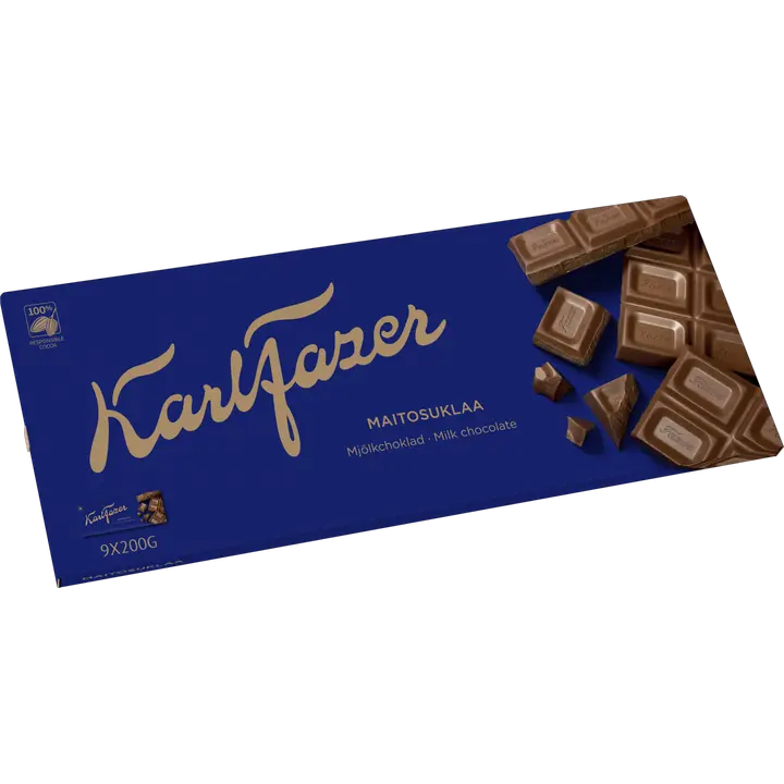 Karl Fazer 9x200g maitosuklaalevy