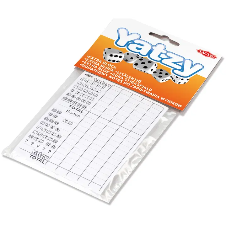 Tactic Yatzy lisälehtiöt