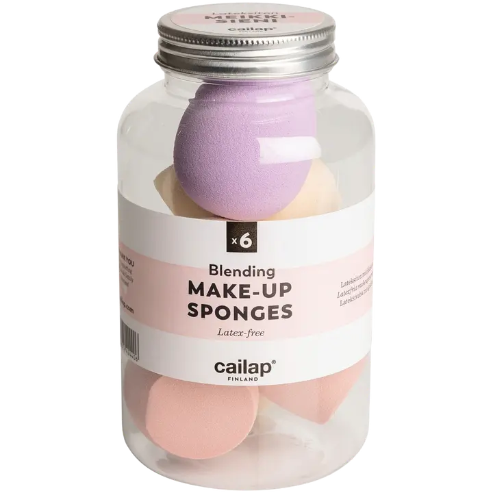 Cailap Blender meikkisienet purkissa 6 kpl