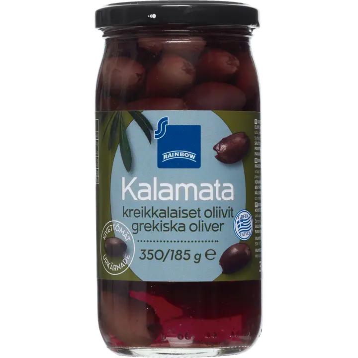 Rainbow Kalamata kreikkalaiset kivettömät oliivit 350/185 g