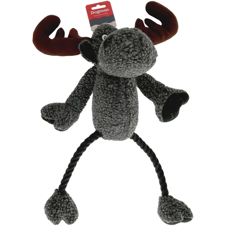 Dogman Koiranlelu Hirvi vingulla harmaa 50cm