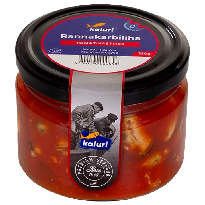 Kaluri Rannakarbid Tomatimarinaadis 250 G