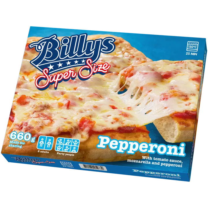 Billys Super Size Pepperoni 660g