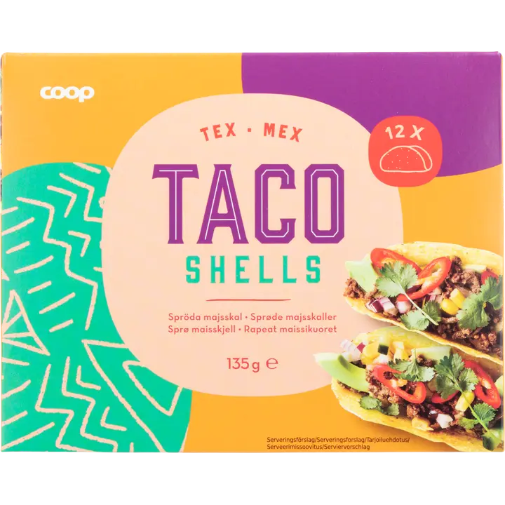 Coop tacokuoret 135 g 12 kpl
