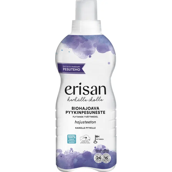 Erisan Hajusteeton Biohajoava Pyykinpesuneste 850ml