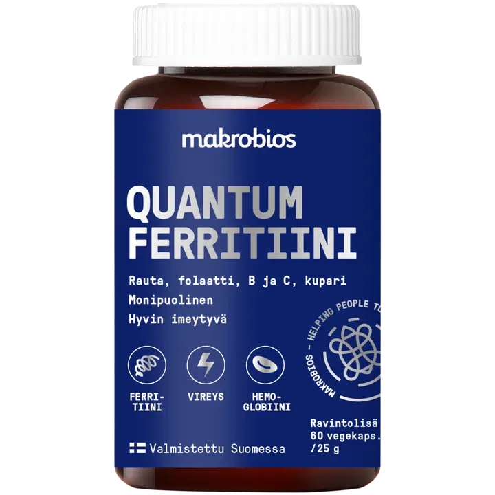 Makrobios Quantum Ferritiini 60 kapselia 25g