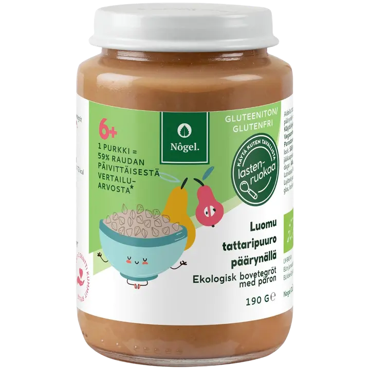 Nôgel luomu tattaripuuro päärynällä, 190 g