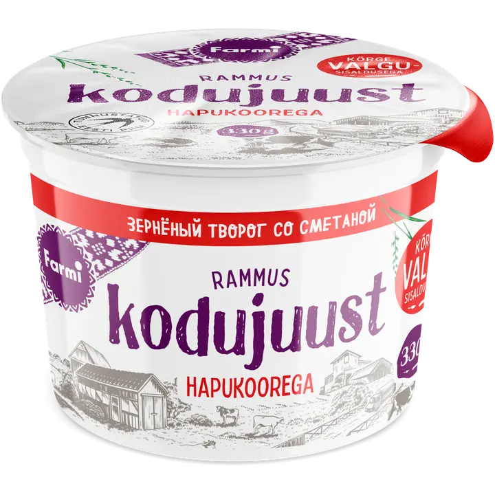 FARMI kodujuust hapukoorega 330g