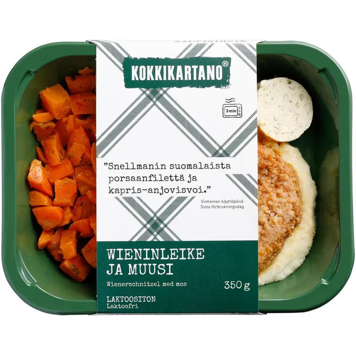 Kokkikartano Wieninleike ja muusi 350g