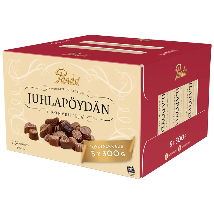 Panda Juhlapöydän suklaakonvehti 5x300g