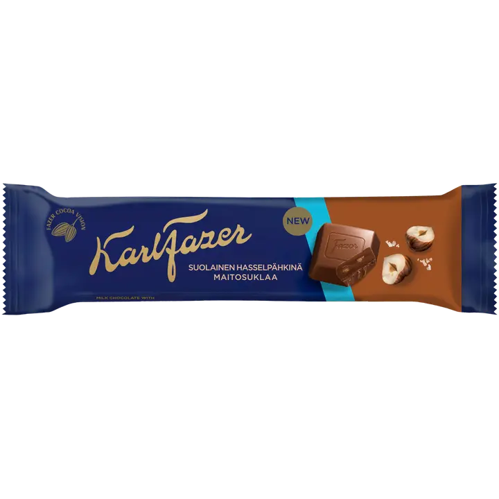 Karl Fazer Suolainen Hasselpähkinä suklaapatukka 37g