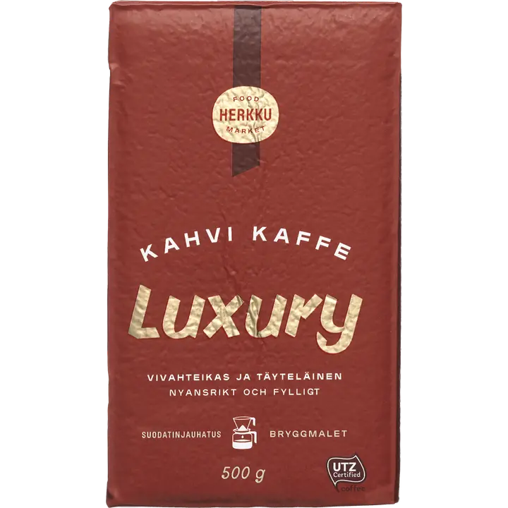 Herkku Luxury 500g suodatinjauhettu kahvi UTZ