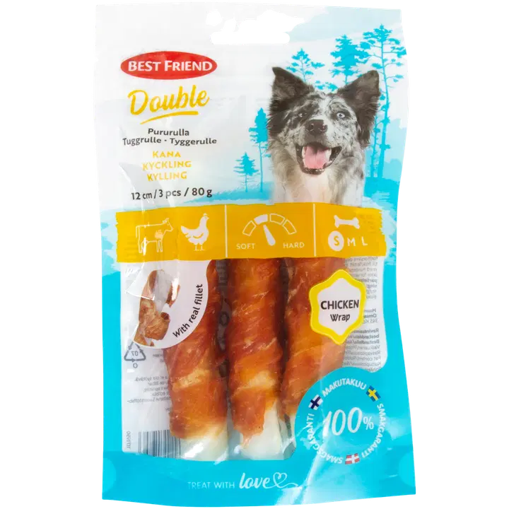 Best Friend Double pururulla kana 12 cm 3 kpl 80 g