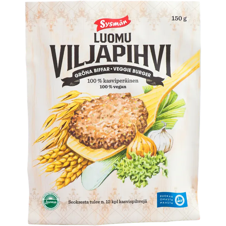 Sysmän Luomu viljapihvi 150g