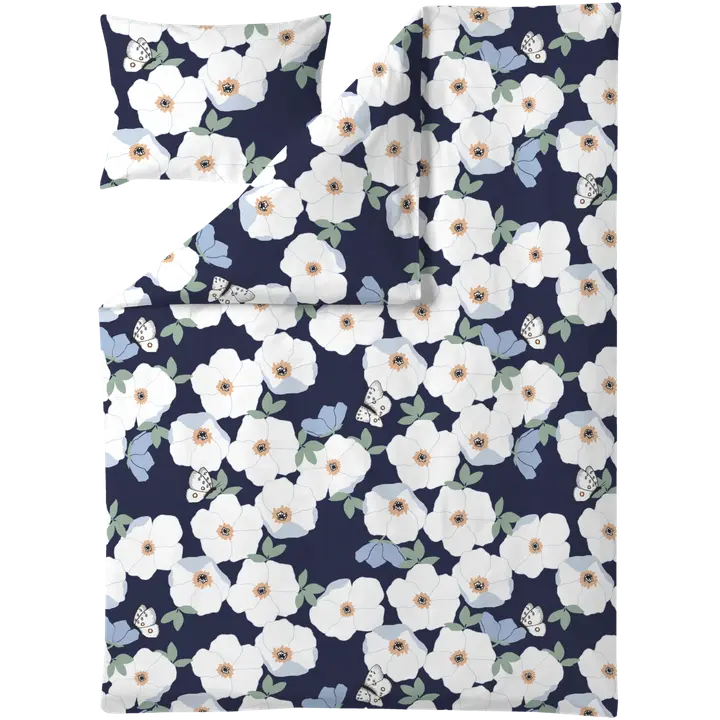 Voodipesukomplekt Ruusa 150x210+50x60 sinine