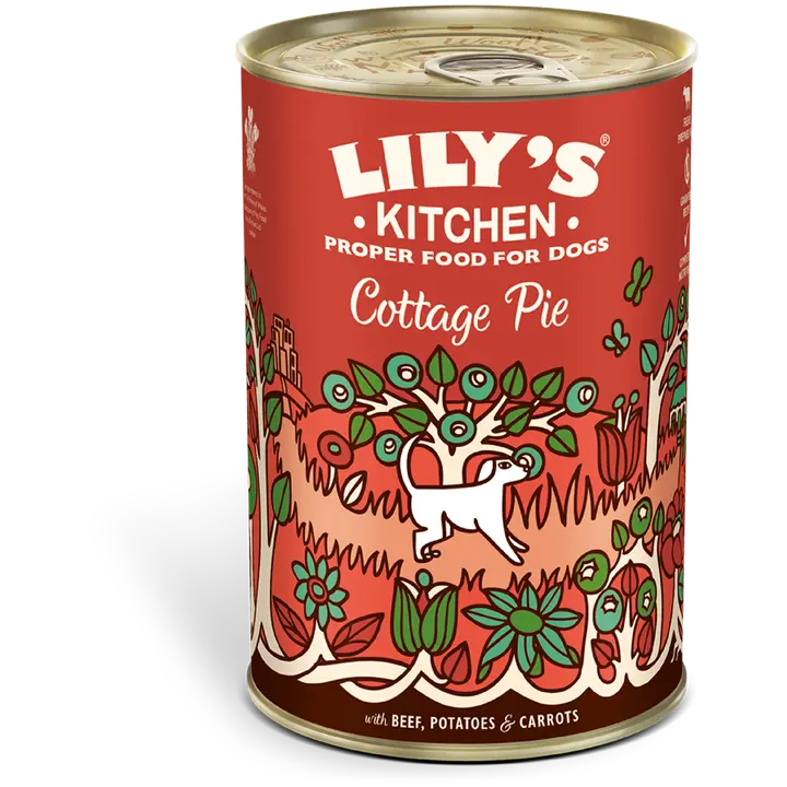 Lily's Kitchen 400g Cottage Pie sis. nautaa ja kasviksia koiranruoka