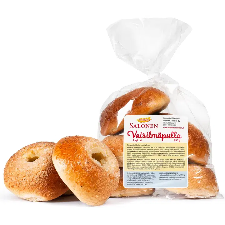 Leipomo Salonen voisilmäpulla 5/350 g täytepulla