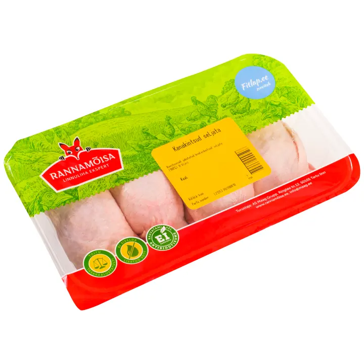 Rannamoisa Broilerikintsud Seljata 500G