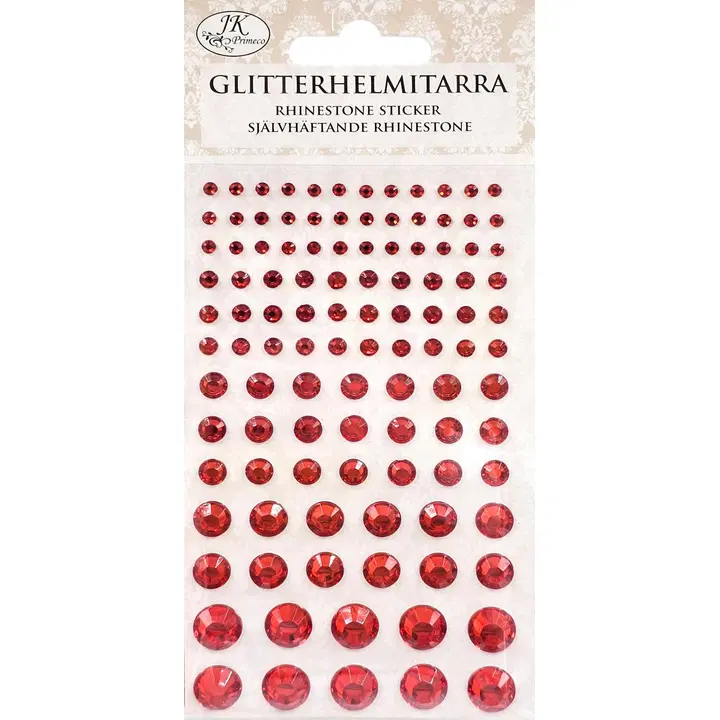 J.K. Primeco Glitterhelmitarra punainen