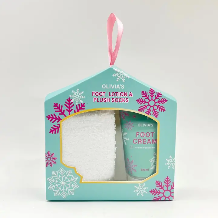 OLIVIA'S Jalkavoide 60ml ja pehmosukat lahjapakkaus