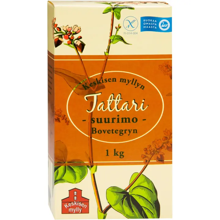 Keskisen Myllyn Kotimainen täysjyvä tattarisuurimo 1kg