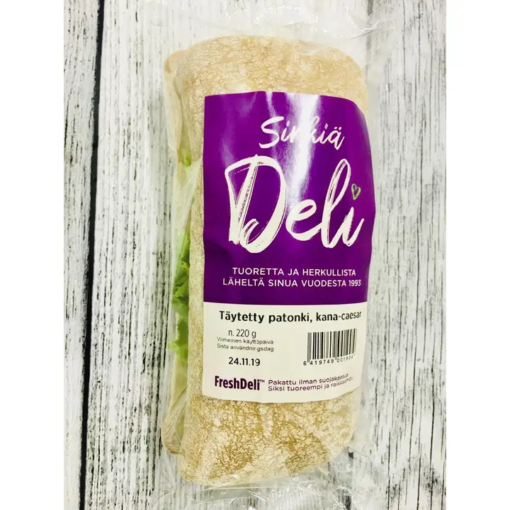 Sirkiä Deli täytetty patonki kana-caesar 230 g