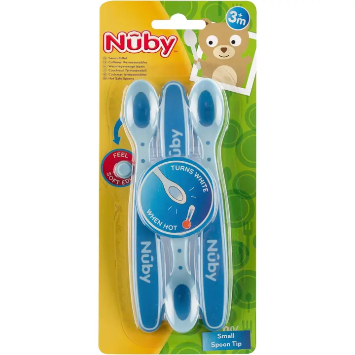 Nuby soft heat sense esimene lusikas 3tk