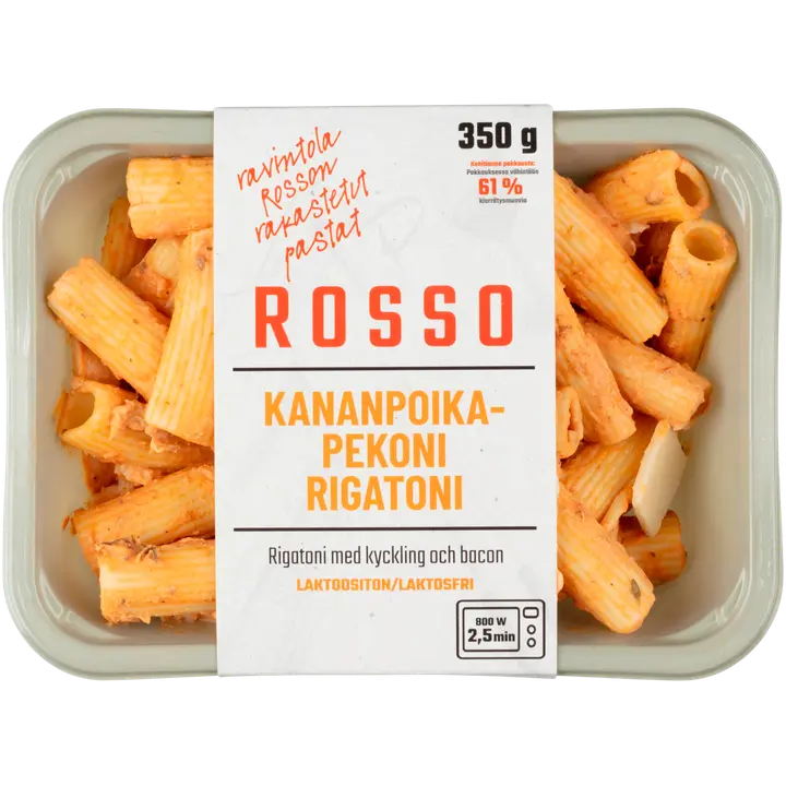 Rosso kananpoika-pekoni-rigatoni ateria 350 g