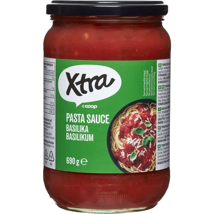 Xtra pastakastike basilika 690 g