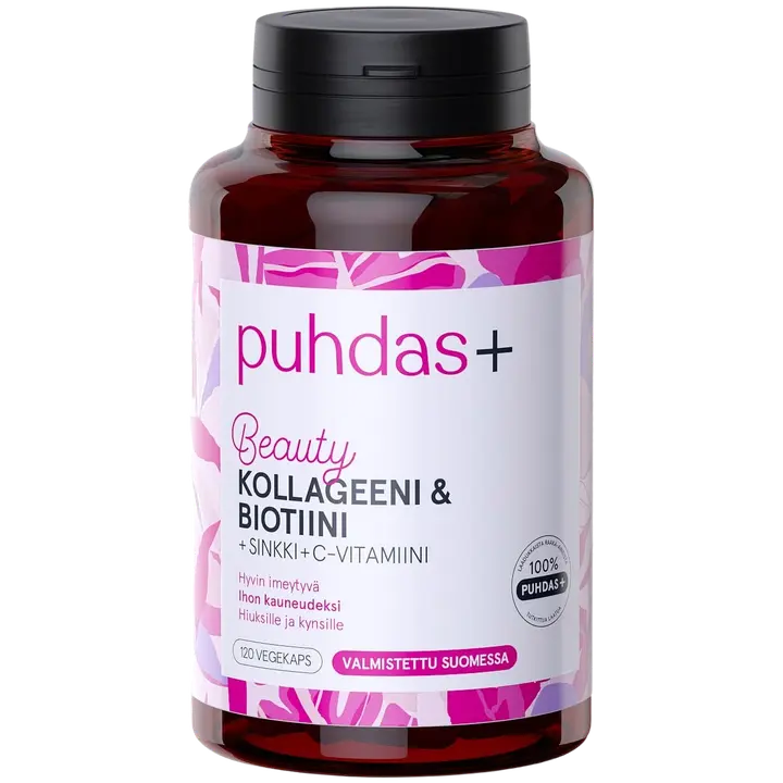 Puhdas+ Kollageeni & biotiini 50g/120kaps