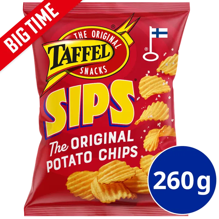 Taffel Sips saltade chips 260g