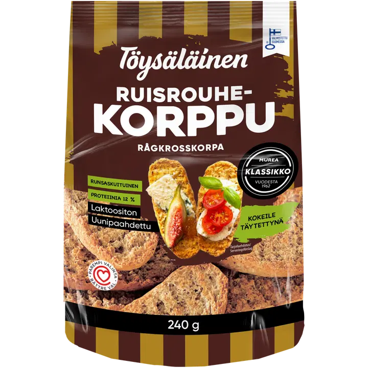 Töysäläinen ruisrouhekorppu 240g