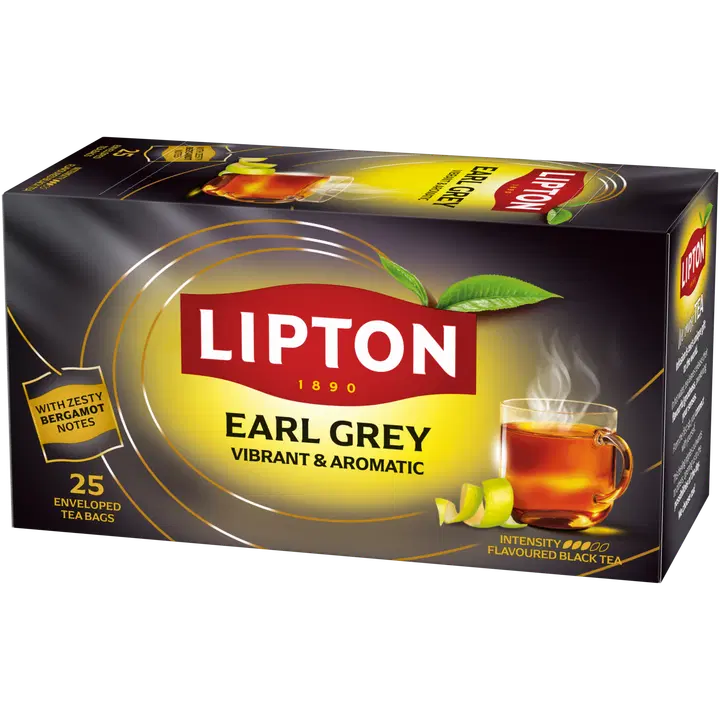 Lipton 25ps Rich Earl Grey musta tee