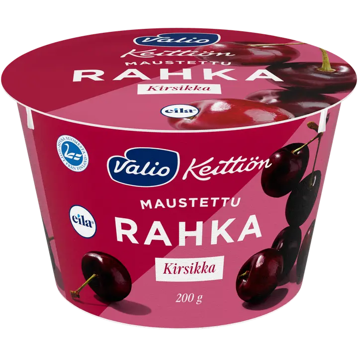 Valio Keittiön maustettu rahka 200 g kirsikka laktoositon