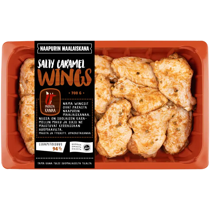 Naapurin Maalaiskanan wings, salty caramel 700g