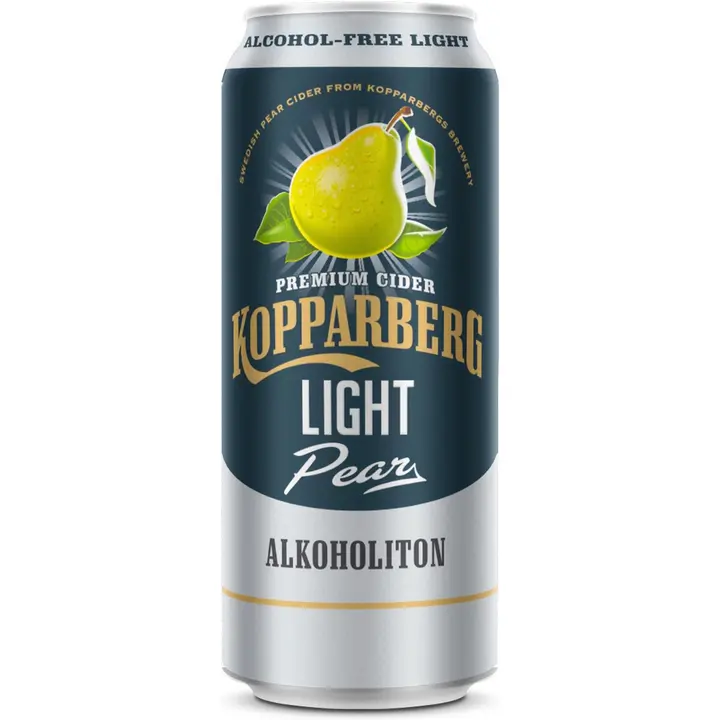 Kopparberg Päärynä Light 0%, Alkoholiton päärynäsiideri tölkki 50cl