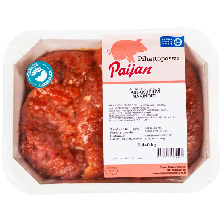 Paijan tilateurastamo marinoitu kinkkupihvi